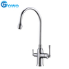 Пейте чистую воду Two Out Let Brass Healthy Material Dual Handle 3 Way Kitchen Faucet Filter Tap