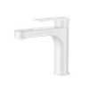 Обычный смеситель для раковины в ванной матовый белый